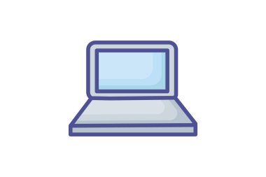 Dizüstü, Not Defteri, Kişisel Bilgisayar Vektörü Özeti Doldurulmuş Simge