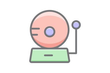 Okul Çanı, Kırık Çan, Alarm Vektörü Muhteşem Doldur Simgesi