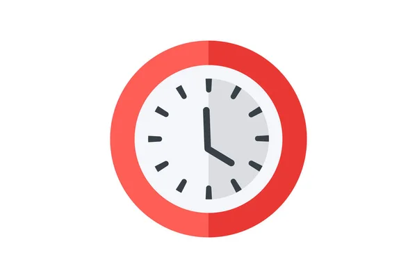 Time Clock Schedule Vector Flat Icon — Διανυσματικό Αρχείο