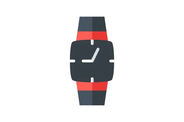 Relógio Tempo Programação Vector Flat Icon —  Vetores de Stock