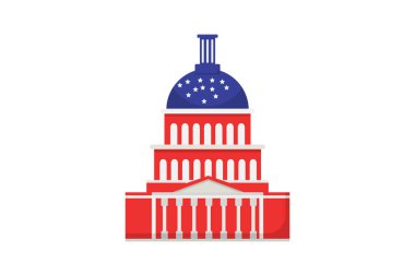 Düz tasarımda kilise simgesi