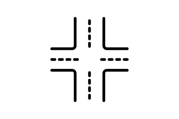 Піктограма Навігації Перетином Перехрестями — стоковий вектор