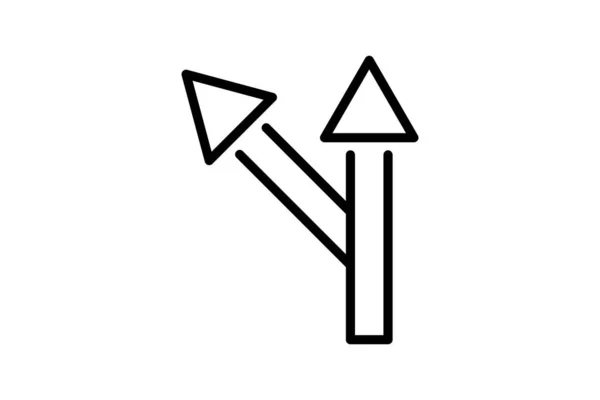 Navigieren Beide Richtungen — Stockvektor