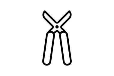 Keskin Kenar Kesici Vektör Satır Simgesi