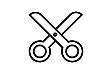 Keskin Kesici Vektör Satır Simgesi