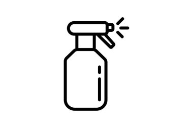 Fonksiyonel Sprey Şişe Vektör Satırı Simgesi