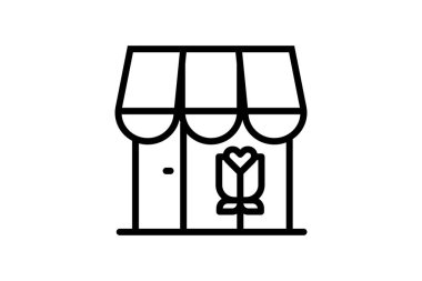 Gelişmekte olan Shed Vektör Satır Simgesi