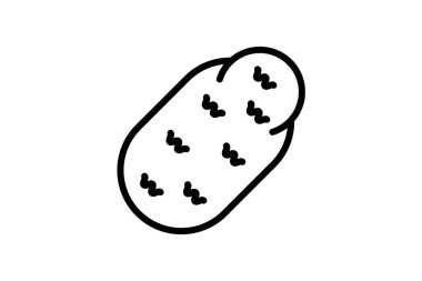 Çok yönlü Patates Vektör Satırı Simgesi