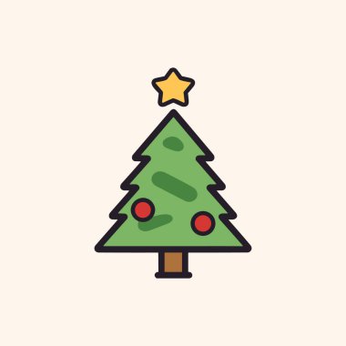 Zümrüt Zarafet Yeşil Noel Ağacı Simgesi