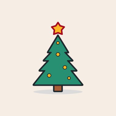 Zümrüt Neşe Yeşil Noel Ağacı Simgesi