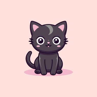 Sevimli Kedi Simgesi Sevimli Sarılır