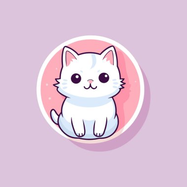 Canlı Kedi Büyüsü Şirin Renkli Kediler Simgesi