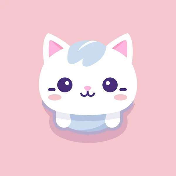 Whimsical Kitty Kalejdoskop Cute Kolorowe Koty Ikona — Wektor stockowy