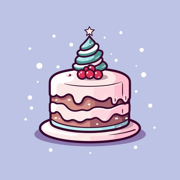 Scrumptious Sensation Tempting Cake Icon — Stock Vector