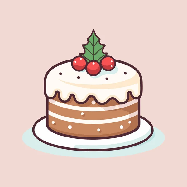 Irresistible Delicacy Delectable Cake Icon — Stock Vector