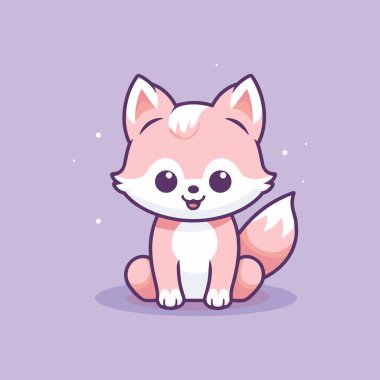 Büyüleyici Hayvanlar Düz Kurt Simgesi