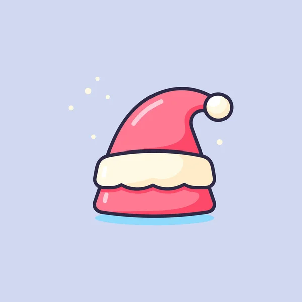 Şenlikli Başlık Noel Şapka Simgesi — Stok Vektör