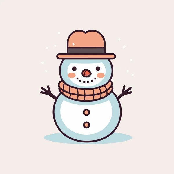 Magical Frost Snowman Icon — Stock Vector