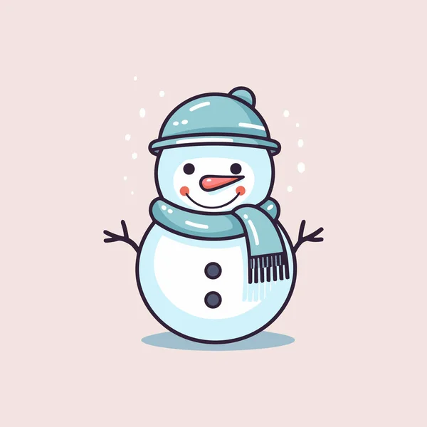 Μαγικό Εικονίδιο Παγωμένου Χιονάνθρωπου — Διανυσματικό Αρχείο