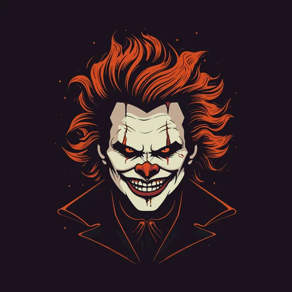 Gizemli Palyaço Düz Simgesi