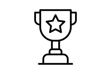 Ödül Kupası, Ödül Vektör Satırı Simgesi