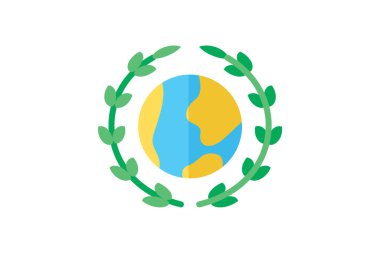 Yıldız zafer çelengi, ödül Vektör Düz Simgesi