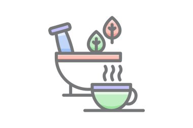 spa and relaxation color icon. vector