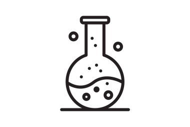 chemical tube line icon