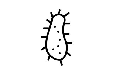 cartoon doodle of a bacteria