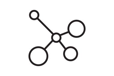 ağ paylaşım simgesi çizimi