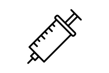 Şırınga ikonu vektör çizimi