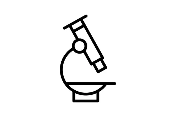 Microscope Vector Illustration Modern Clean Icon — Vetor de Stock