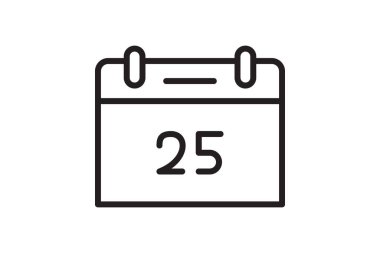 Kolayca düzenleyebilen veya düzenleyebilen Takvim Vektörü simgesi