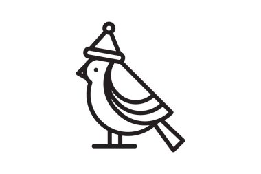 christmas tree vector line icon, sign, illustration on white background, editable stroke