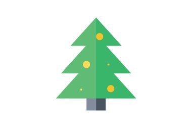 pine tree christmas tree icon isolated vector illustration graphic design