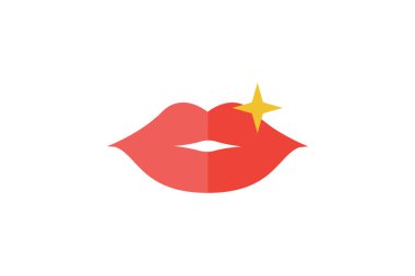 lips logo vector template