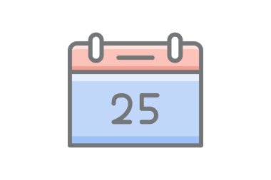 tarih vektörü ince çizgi simgesi