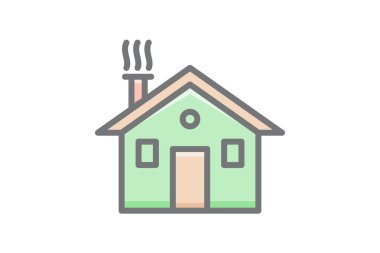 vector house flat style icon design