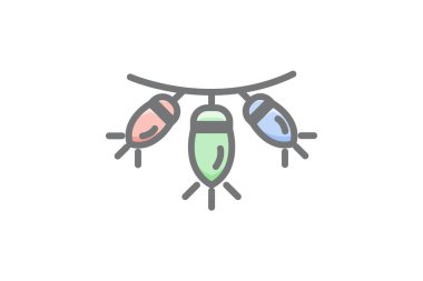 bug vector icon. filled flat sign for mobile concept and web design.