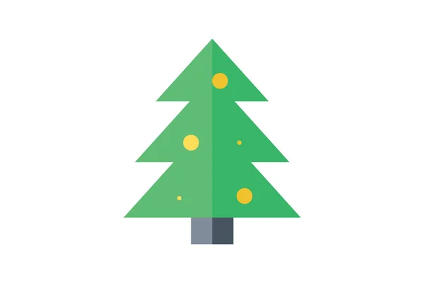 Pine Tree Christmas Tree Icon Isolated Vector Illustration Graphic Design — Vetor de Stock
