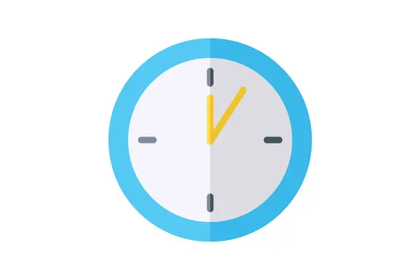 Ícone Relógio Alarme Isolado Fundo Branco — Vetor de Stock