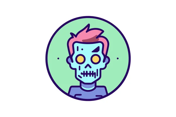 Zombie Outbreak Zombie Icon — Stock Vector