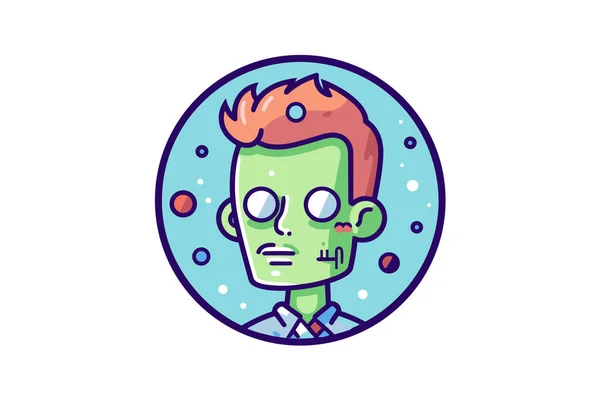 Zombie Mor Zombie Ikona — Stockový vektor