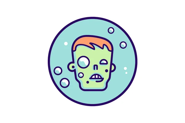 Graveyard Zombie Zombie Icon — Stock Vector