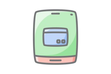 Mobil Ödeme Muhteşem Çizgi Simgesi