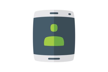 Kullanıcı profili düz simgesi