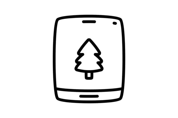 Symbolbild Weihnachtsbaum — Stockvektor