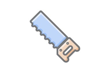 El testeresi, testeresi, testere bıçağı Muhteşem Vektör Doldur Simgesi