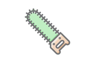 Elektrikli testere, kesme aracı Vektör Muhteşem Doldurma Simgesi