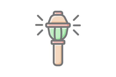 Aydınlatıcı Açık Hava Işık Vektörü Muhteşem Doldurma Simgesi